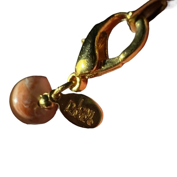 Vtg Signed Joan Rivers Peaches & Cream Graduated Glass Pearl Bead Necklace 24” - Picture 9 of 14